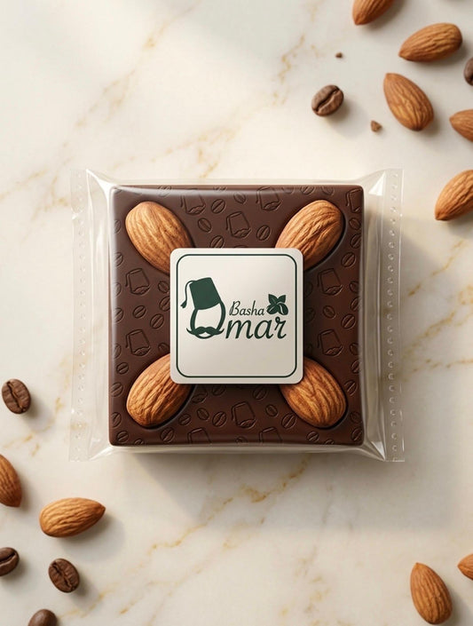 Milk chocolate covered almond