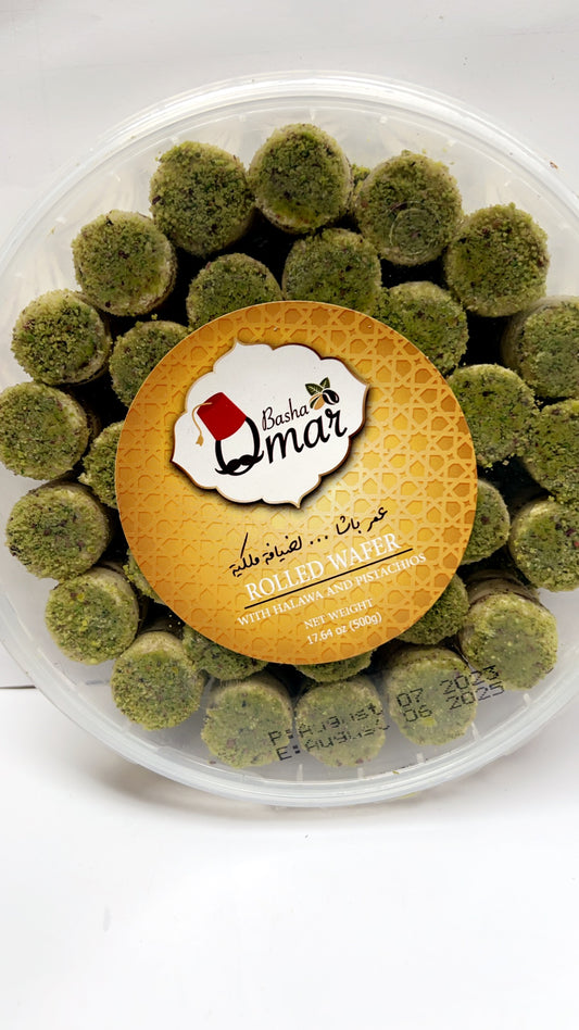 Rolled Wafer (Halwa & Pistachios Mix)
