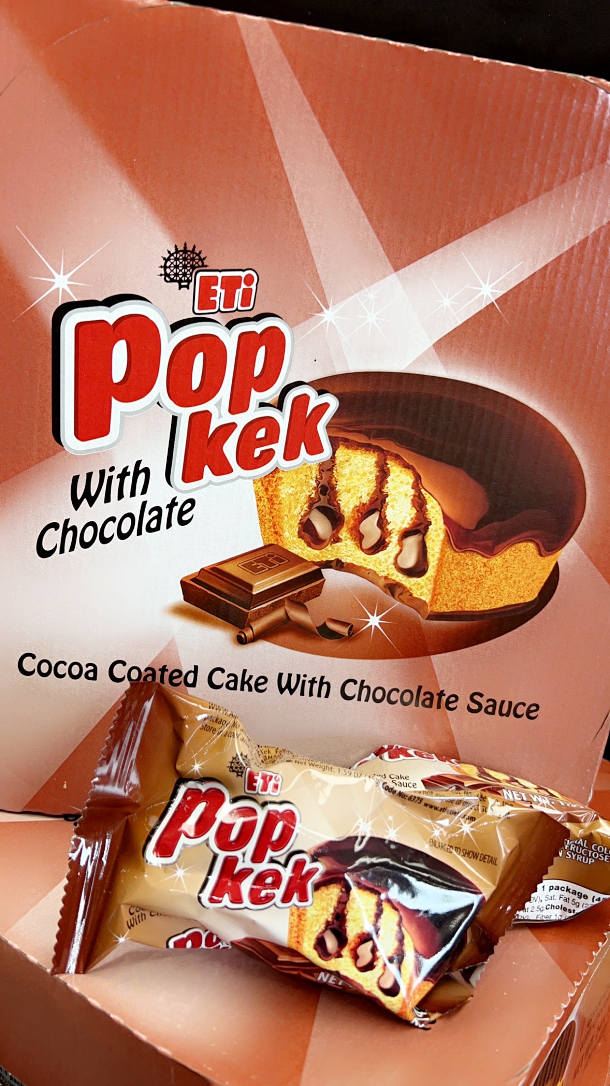 Pop kek chocolate box