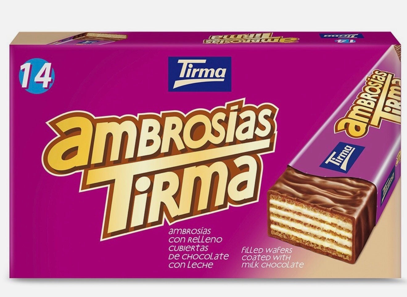 Tirma WafeRS
witH
milk cHocoLate