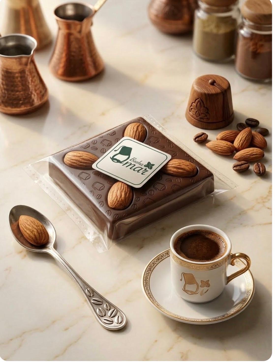 Milk chocolate covered almond