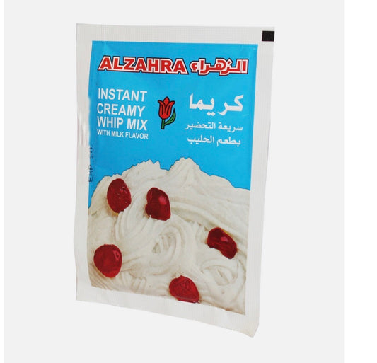 Instant creamy whip cream