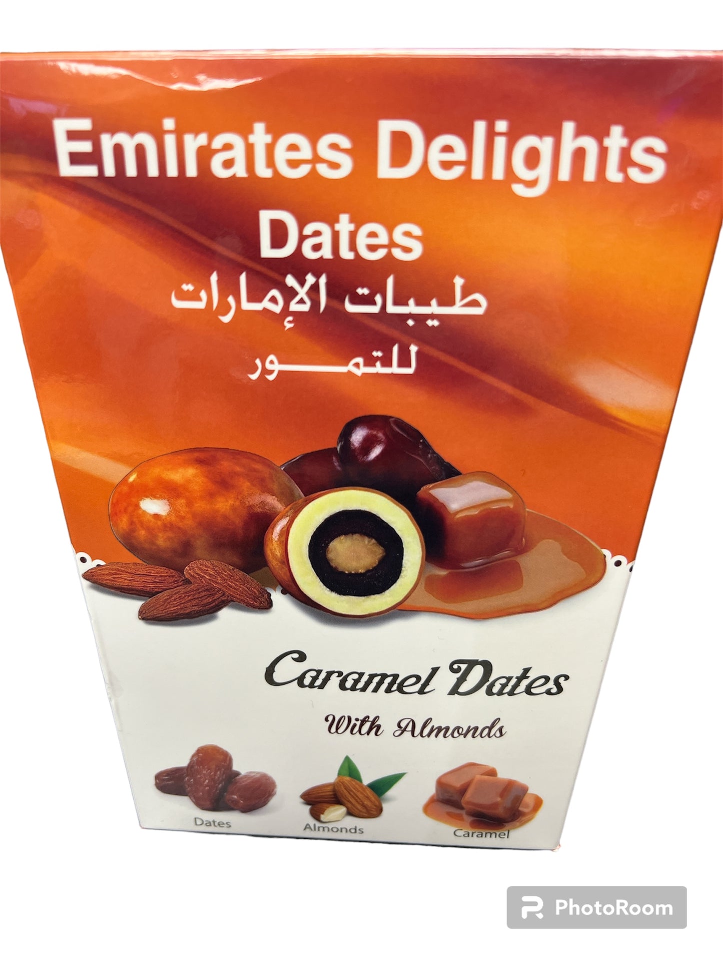 Caramel dates with almonds