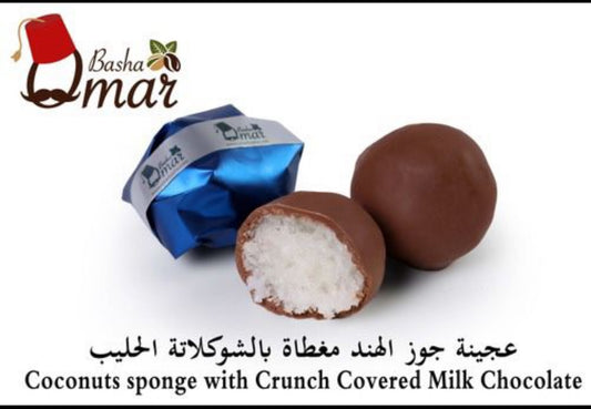 Coconuts sponge with Crunch Covered Milk Chocolate