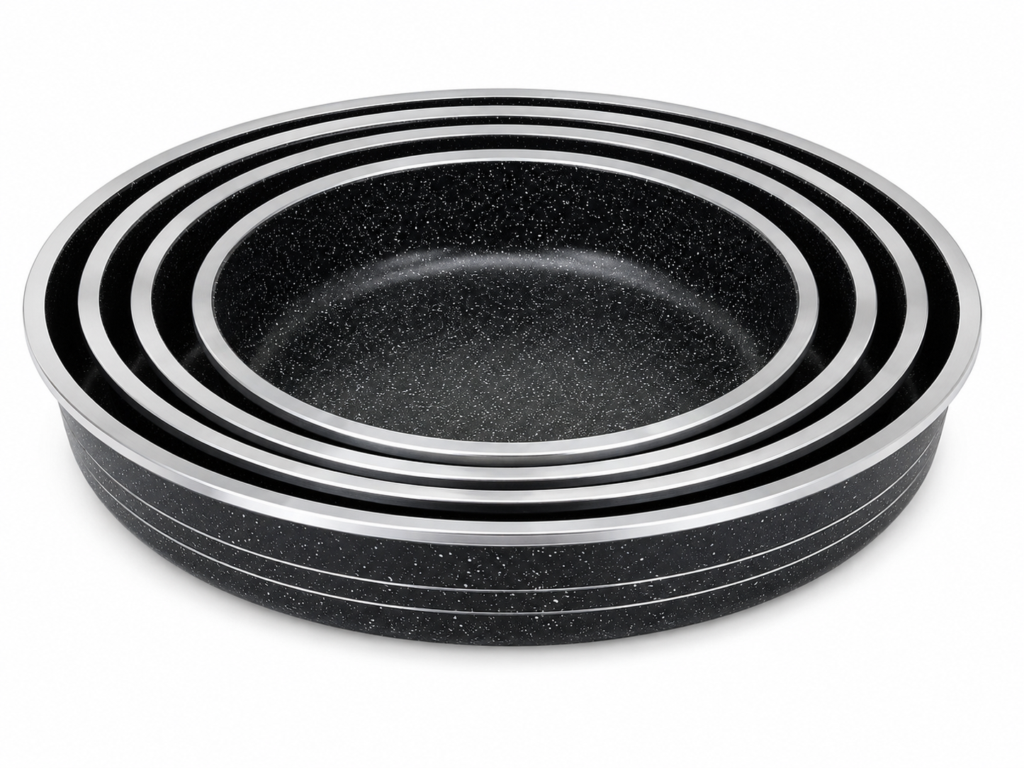 Cake Pan Set Black Marble