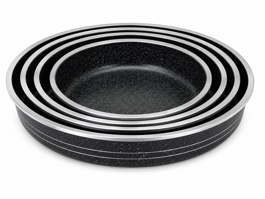 Cake Pan Set Black Marble