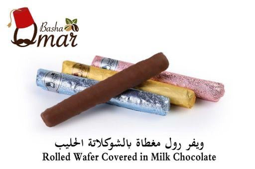Rolled Wafer Covered in Milk Chocolate