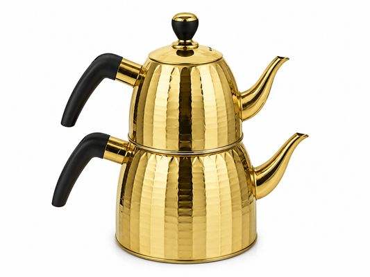Gold Stainless Steel Tea Kettle 1.5L AND 2.5L