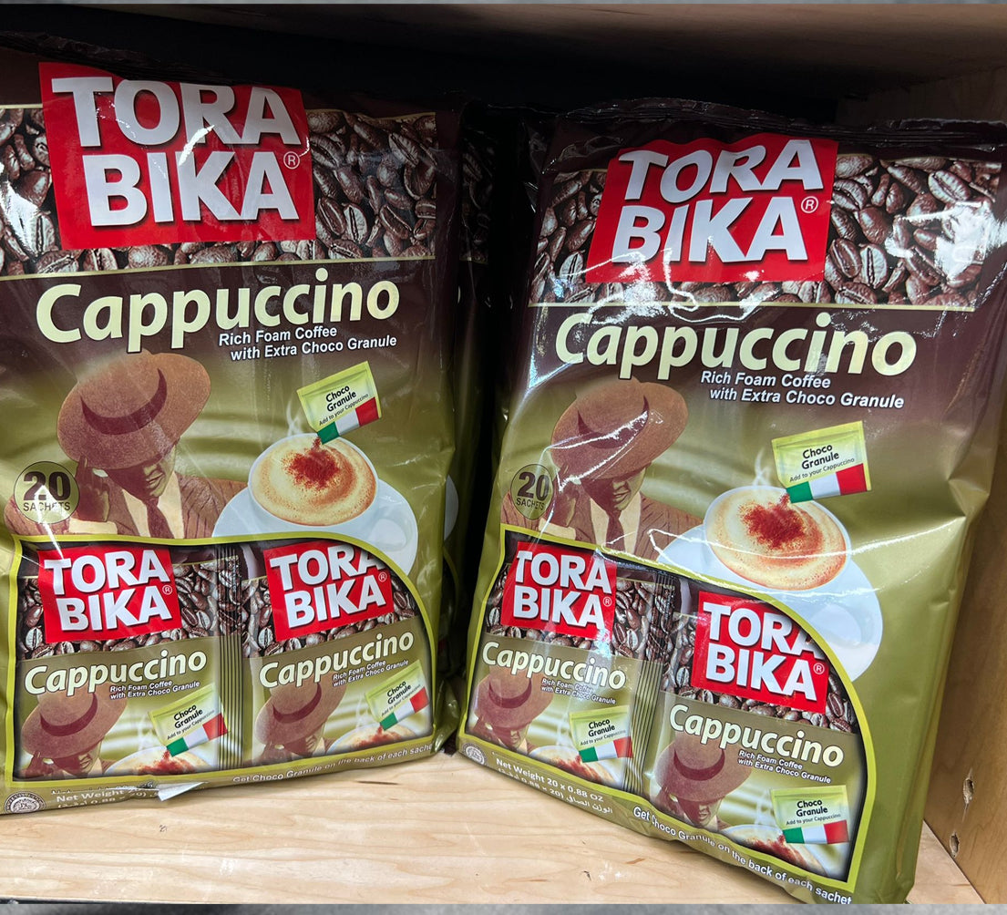 Tora BIKA Cappuccino 20 Sachets  Choco Granule 20 x .88 Oz